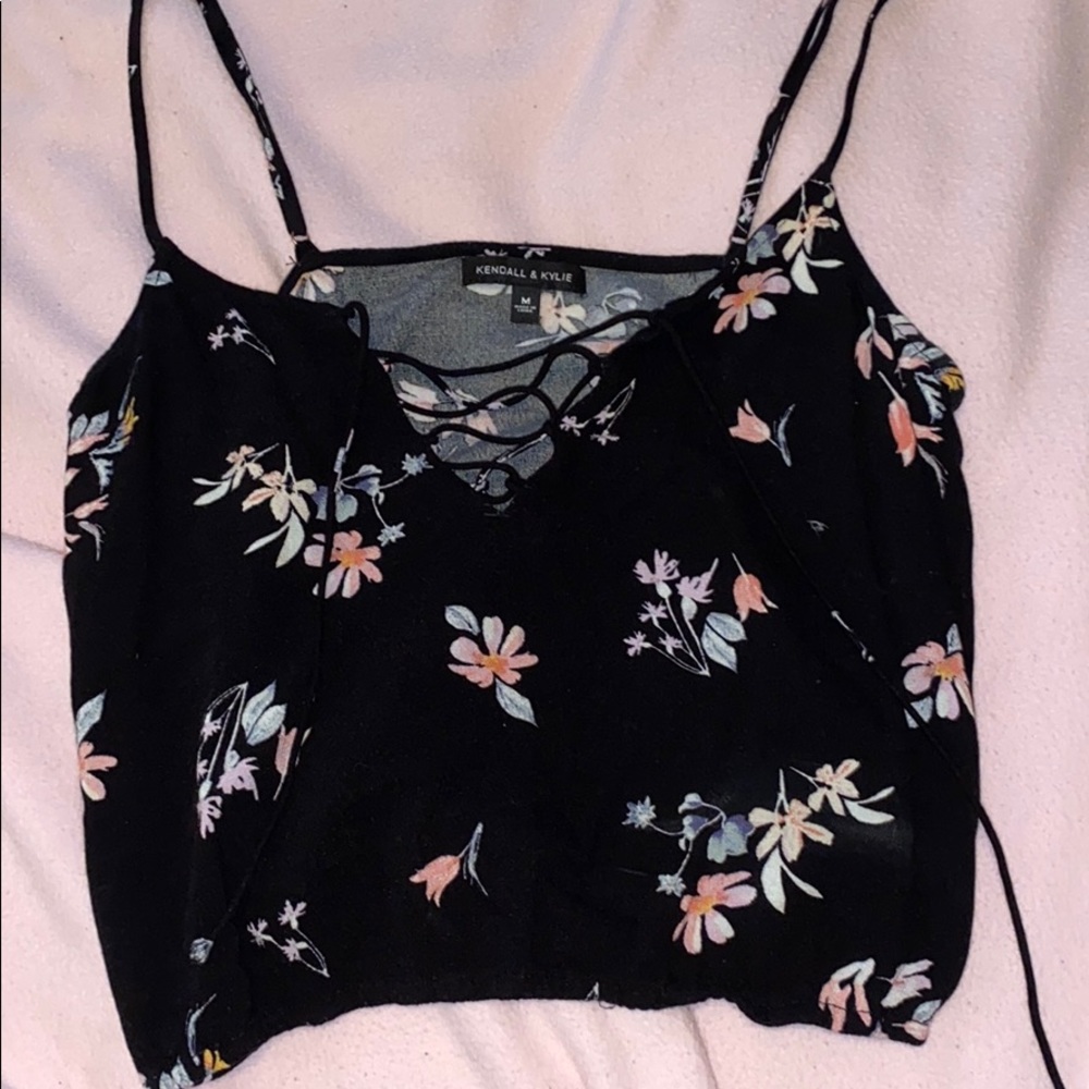 Kendall and Kylie cropped tank top